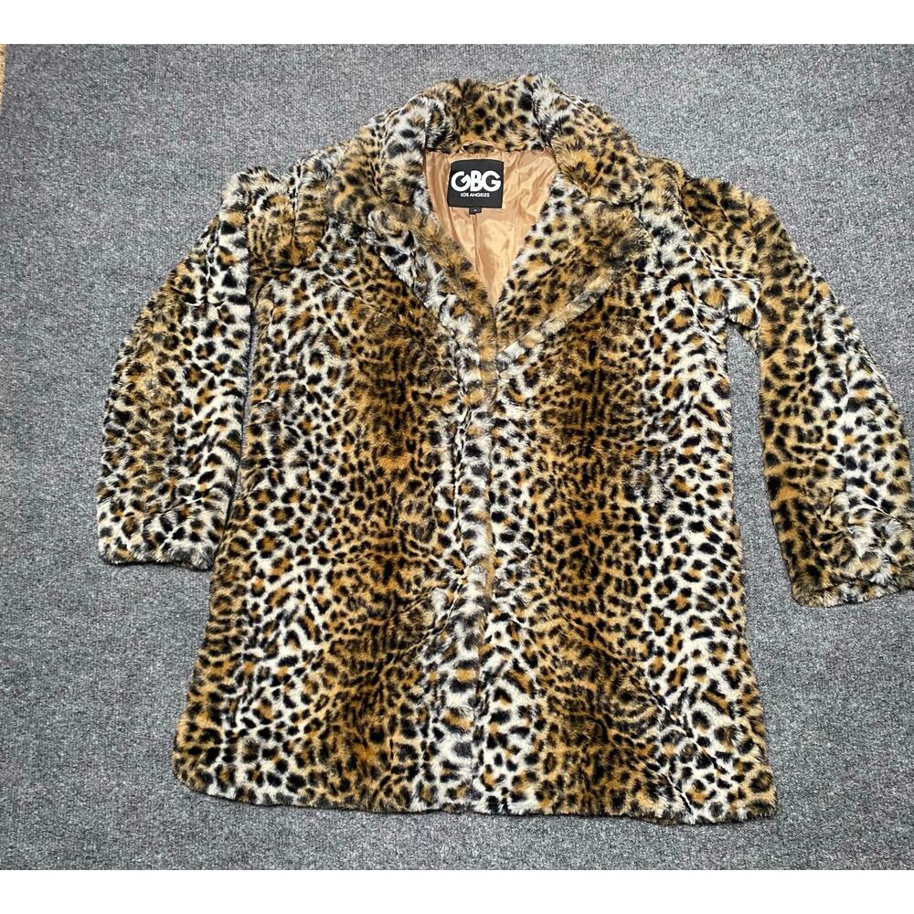 GBG Los Angeles Guess Leopard Coat Women’s M